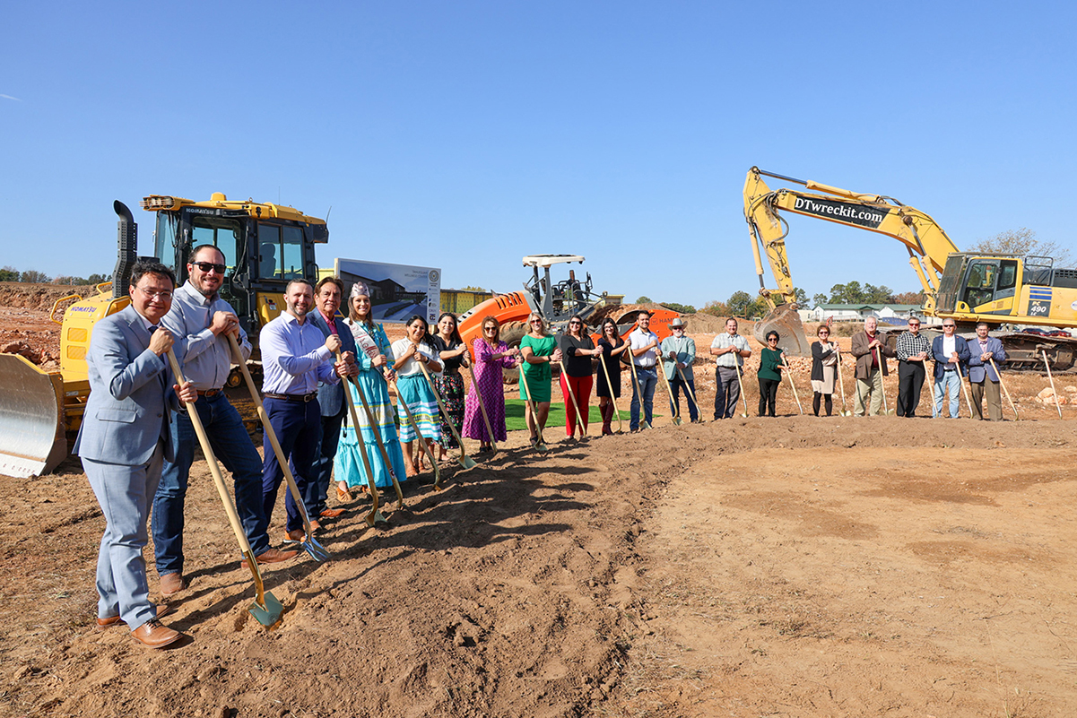 Cherokee Nation leaders break ground on new Tahlequah Wellness Center.